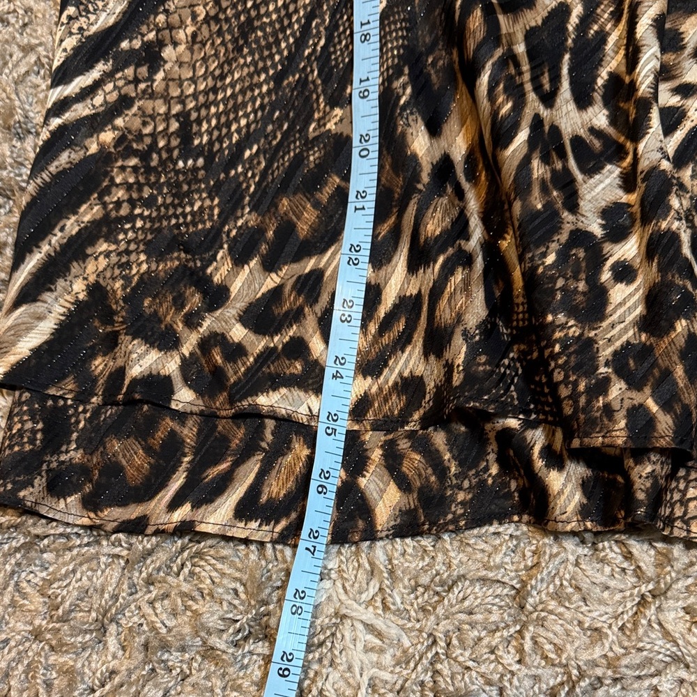NWT Frank Lyman Tiered Leopard Print Sleeveless Blouse size 18 - Picture 10 of 13